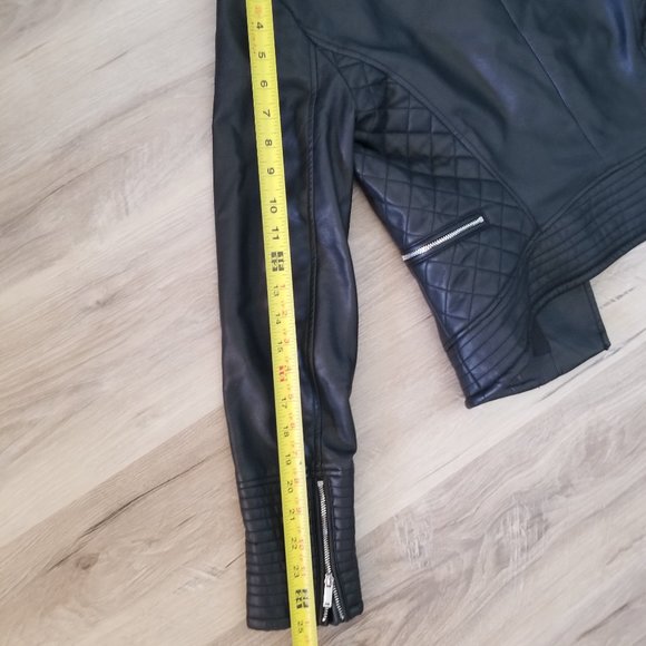 Zara Soft Vegan Leather Jacket (Like New) - Picture 8 of 9